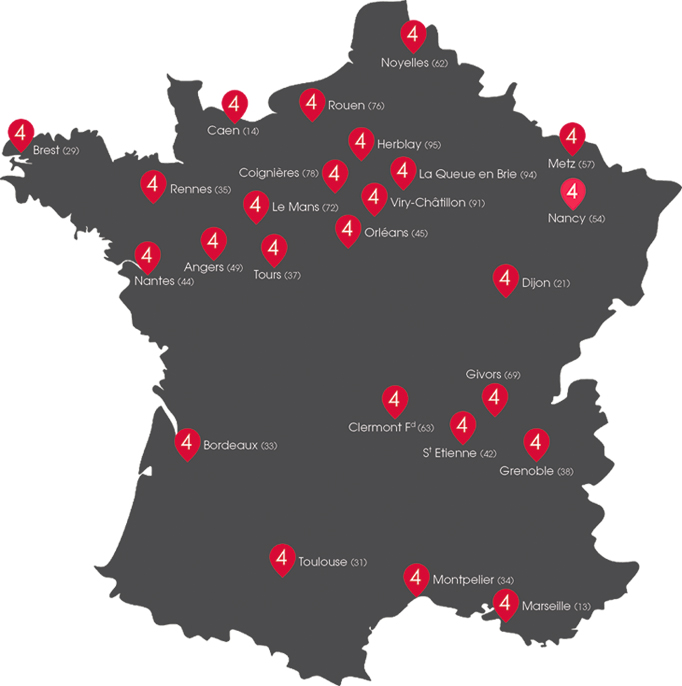 où trouver magasin 4 Pieds ?